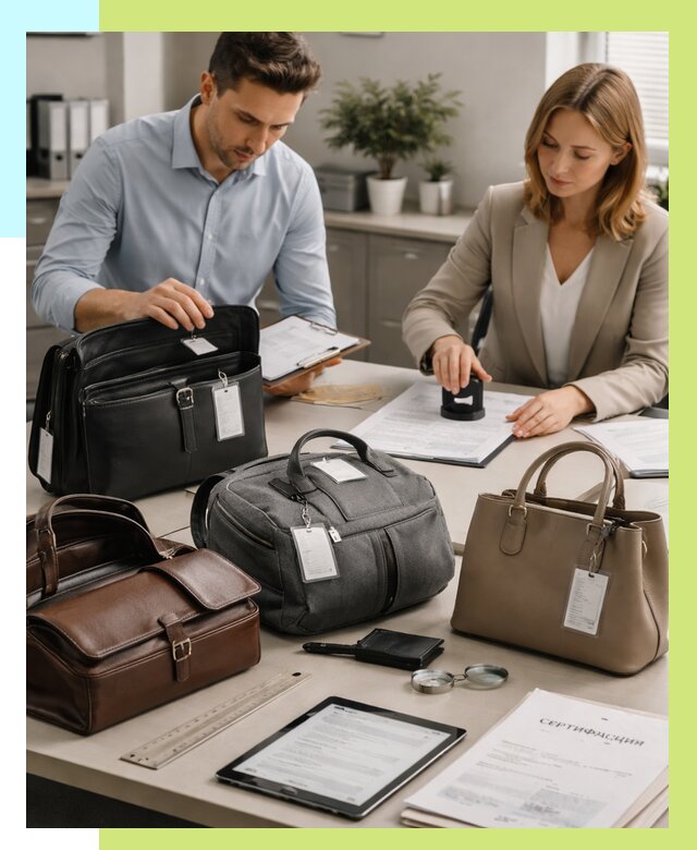 Сертификация сумок в Магнитогорске от 7759 руб. | Алешин-Мгн