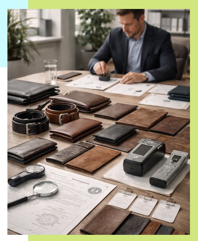 Сертификация кожаных изделий в Магнитогорске от 12414 р. | Алешин-Мгн