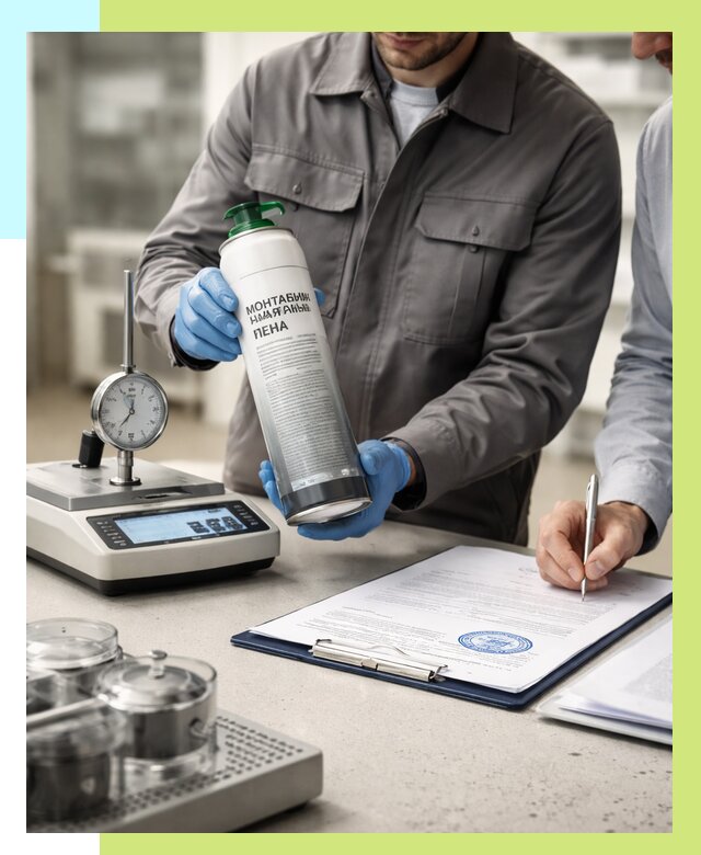 Сертификация монтажной пены в Магнитогорске от 15518 р. | Алешин-Мгн