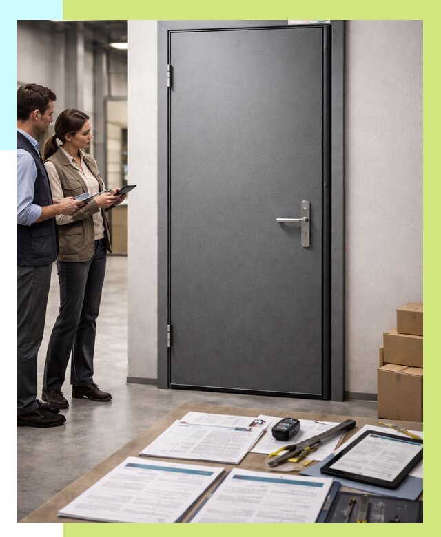 Сертификация противопожарных дверей в Магнитогорске от 9311 р. | Алешин-Мгн