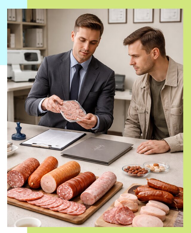 Сертификация колбасных изделий в Магнитогорске от 7759 р. | Алешин-Мгн