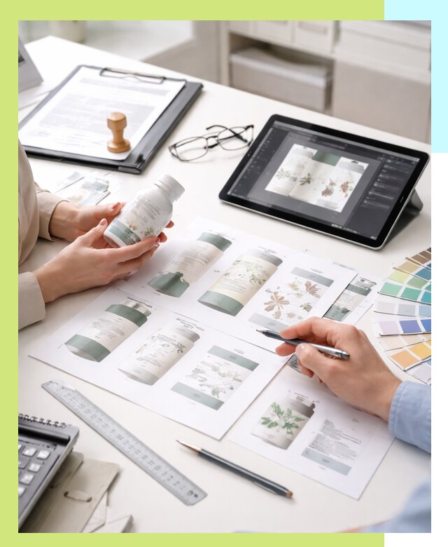 Профессиональная разработка дизайна и текста этикетки продукции в Магнитогорске