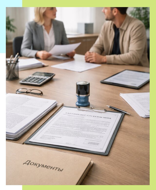 Сертификат соответствия на продукцию в Магнитогорске от 15518 р.|Алешин-Мгн