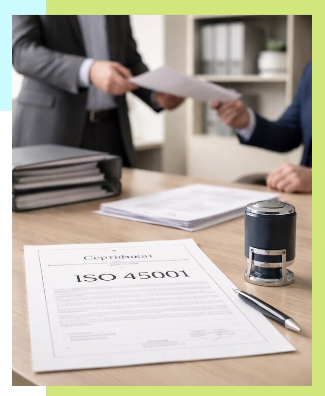 Сертификат ISO 45001 в Магнитогорске под ключ от 46553 р. | Алешин-Мгн